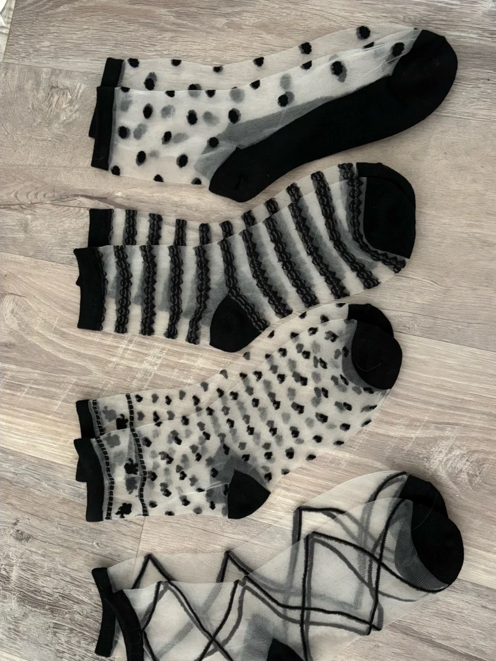 4 Sheer Fun Socks